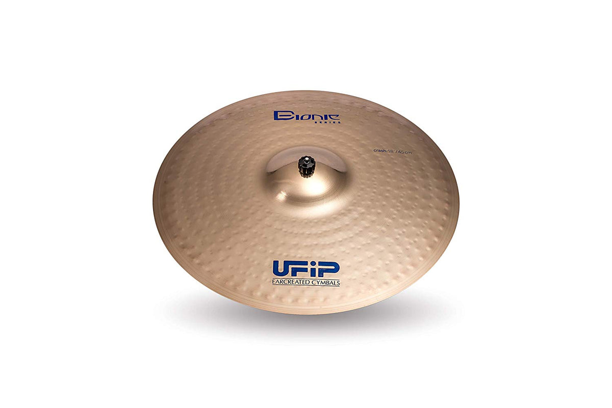 Ufip BI-18 Bionic Series 18 Inch Crash Cymbal l B20 Bronze Alloy l Hand-Crafted in Italy Since 1931 utilizing our Exclusive Rotocasting Process I Designed for Rock, Hard Rock, Heavy Metal & Fusion
