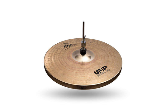 Ufip EST-14HH Est. 1931 Series 14 Inch Hi Hat Cymbals l B20 Bronze Alloy l Hand-Crafted in Italy Since 1931 utilizing our Exclusive Rotocasting Process l Designed for Jazz, Big Band, Funk & Pop
