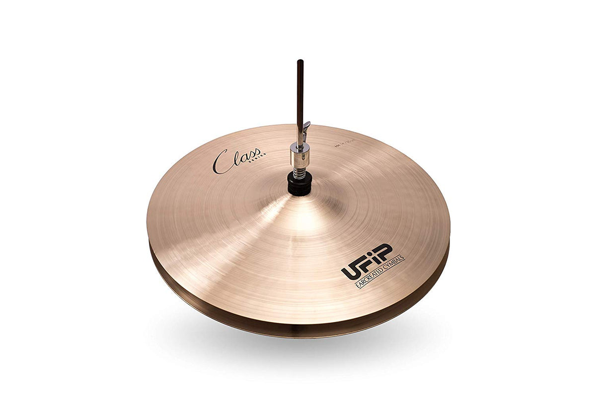 Ufip CS-14HHH Class Series 14 Inch Heavy Hi Hat Cymbals l B20 Bronze Alloy l Hand-Crafted in Italy Since 1931 utilizing our Exclusive Rotocasting Process