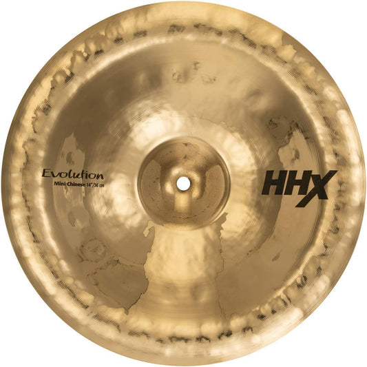 Sabian HHX 14 Inch Evolution Chinese Cymbal l Brilliant Finish l B20 Bronze Alloy l 80% Copper - 20% Tin l Made in Canada l Model 11416XEB