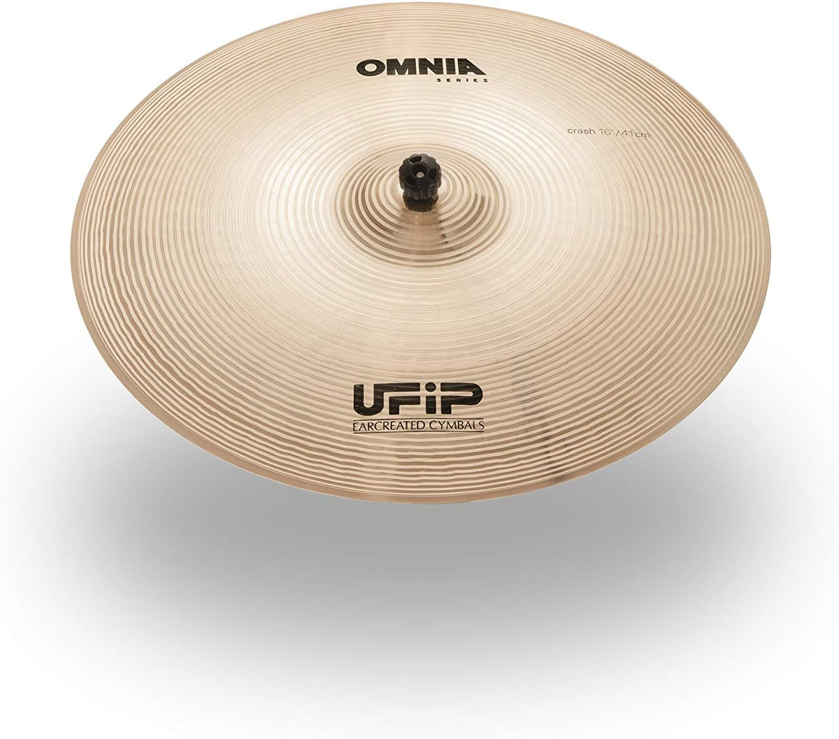 Ufip OM-16 Omnia Series 16 Inch Crash Cymbal l B20 Bronze Alloy l Hand-Crafted in Italy Since 1931 utilizing our Exclusive Rotocasting Process l Designed for Pop, Rock, Fusion & Rhythm & Blues