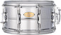 Pearl Primal Snare Collective 13"x7" Steel Snare Drum with Beaded 1mm Shell, Polished Chrome Finish, 2.3mm Triple-Flanged Hoops, Dual Tension lugs, and deluxe strainer.