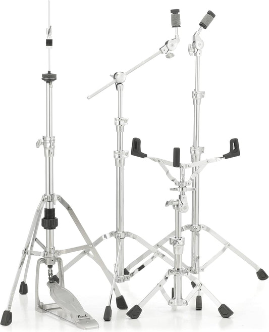 Pearl 930 Series HWP930S Single Braced Hardware Pack Includes Snare, Straight Cymbal, Boom Cymbal, and Hi Hat Stands