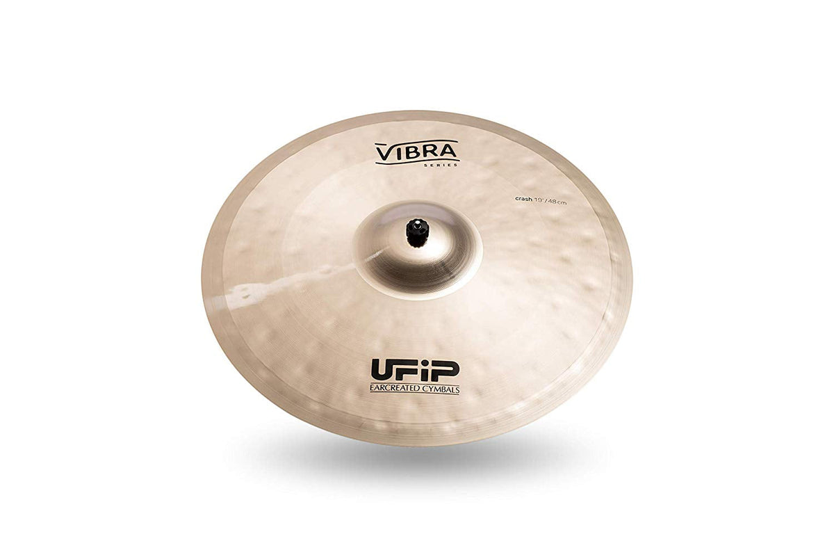 Ufip VB-19 Vibra Series 19 Inch Crash Cymbal l B20 Bronze Alloy l Hand-Crafted in Italy Since 1931 utilizing our Exclusive Rotocasting Process l Designed for Pop, Fusion, World, Rock & Acoustic