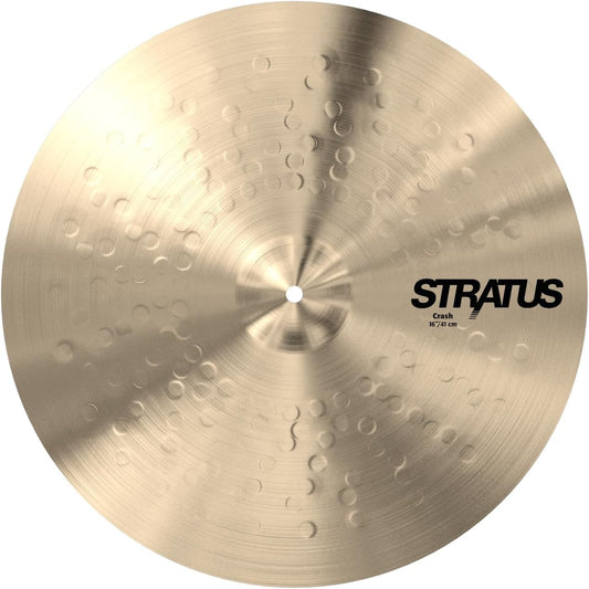 Sabian Stratus 16 Inch Crash Cymbal l B20 Bronze Alloy l 80% Copper - 20% Tin l Made in Canada l Model S1606