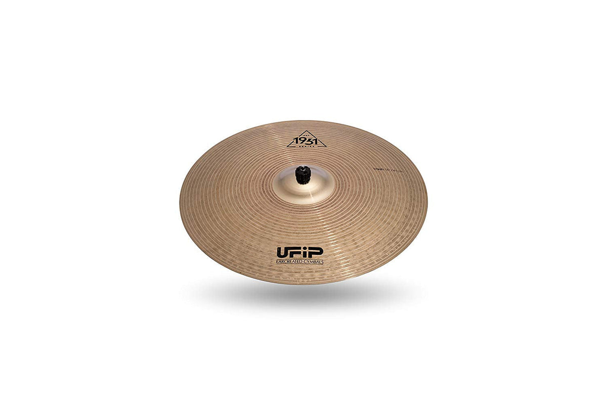 Ufip EST-16 Est. 1931 Series 16 Inch Crash Cymbal l B20 Bronze Alloy l Hand-Crafted in Italy Since 1931 utilizing our Exclusive Rotocasting Process l Designed for Jazz, Big Band, Funk & Pop