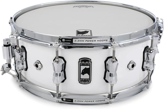 Mapex Black Panther Venom 14 Inch x 5.5 Inch Snare Drum l Arctic White Finish l Model BPNML4550COW
