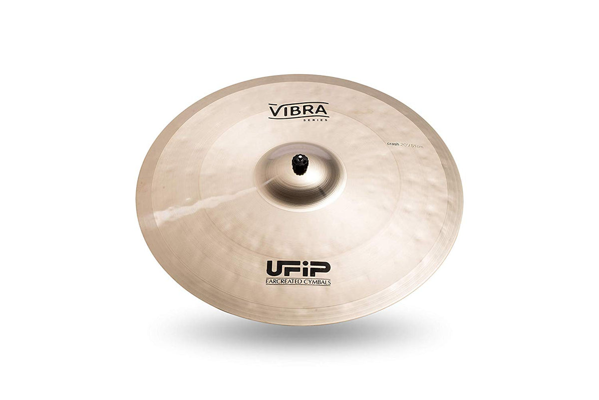 Ufip VB-20 Vibra Series 20 Inch Crash Cymbal l B20 Bronze Alloy l Hand-Crafted in Italy Since 1931 utilizing our Exclusive Rotocasting Process l Designed for Pop, Fusion, World, Rock & Acoustic