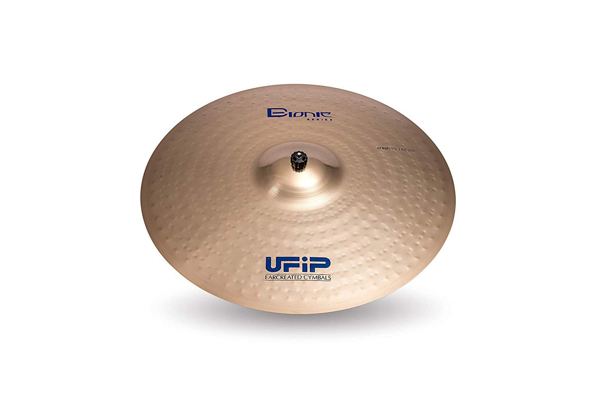Ufip BI-19 Bionic Series 19 Inch Crash Cymbal l B20 Bronze Alloy l Hand-Crafted in Italy Since 1931 utilizing our Exclusive Rotocasting Process I Designed for Rock, Hard Rock, Heavy Metal & Fusion