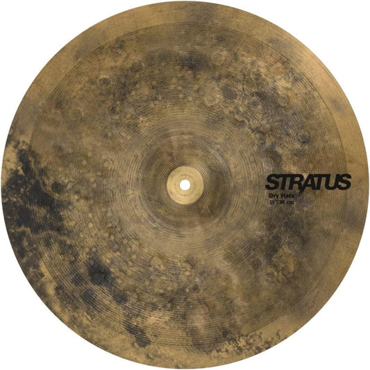 Sabian Stratus 15 Inch Dry Hi Hat Cymbals l B20 Bronze Alloy l 80% Copper - 20% Tin l Made in Canada l Model SD1502