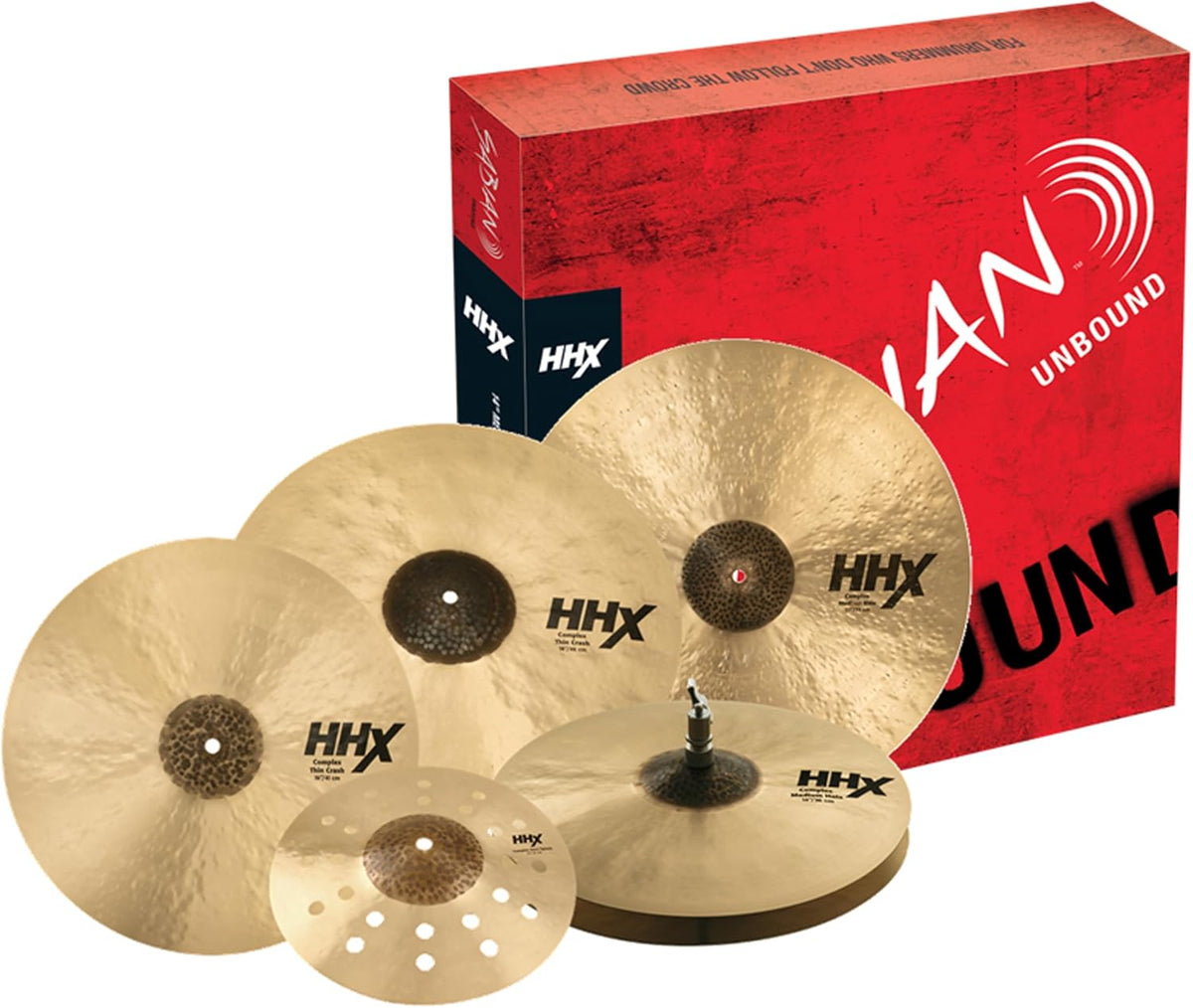 Sabian HHX Complex Praise And Worship Set l B20 Bronze Alloy l 80% Copper - 20% Tin l Made in Canada l Model 15005XCN-PW
