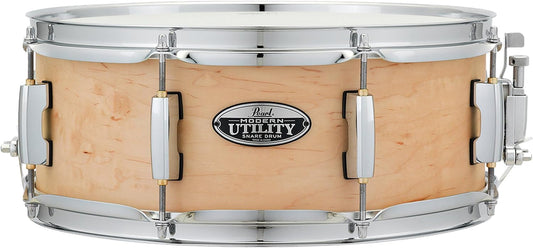 Pearl MUS1455M224 Modern Utility 14"x5.5" Maple Snare Drum, Matte Natural
