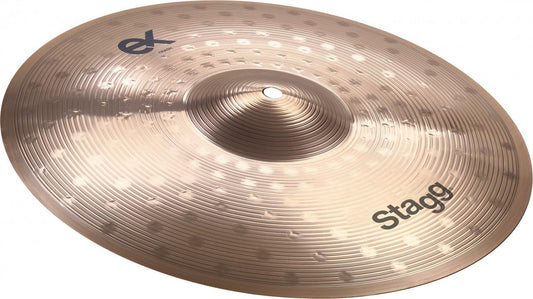 Stagg EX Series 12 Inch Medium Splash Cymbal l Brilliant Finish l B8 Bronze Alloy l 92% Copper - 8% Tin l Model EX-SM12B