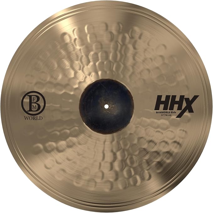 Sabian HHX 22 Inch Brian Frasier-Moore World Ride Cymbal l B20 Bronze Alloy l 80% Copper - 20% Tin l Made in Canada l Model 122XBFM