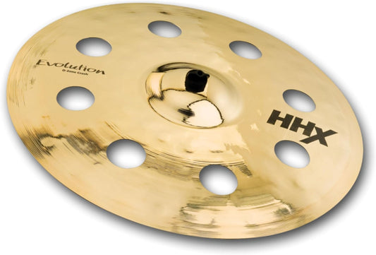 Sabian HHX 18 Inch Evolution O-Zone Crash Cymbal l Brilliant Finish l B20 Bronze Alloy l 80% Copper - 20% Tin l Made in Canada l Model 11800XEB