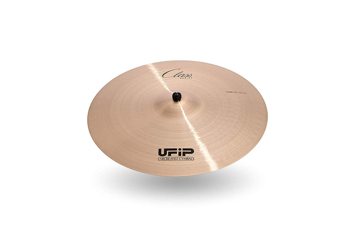 Ufip CS-20M Class Series 20 Inch Medium Crash Cymbal l B20 Bronze Alloy l Hand-Crafted in Italy Since 1931 utilizing our Exclusive Rotocasting Process