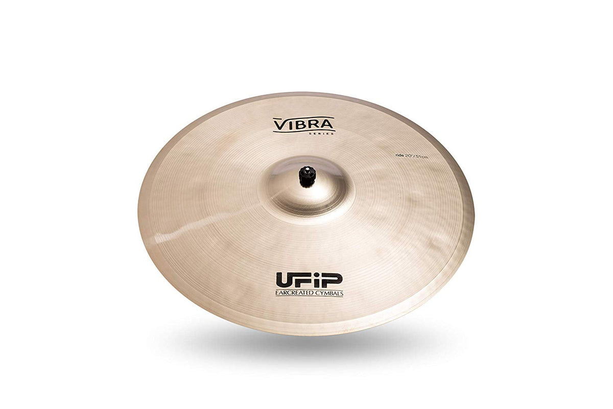Ufip VB-20R Vibra Series 20 Inch Ride Cymbal l B20 Bronze Alloy l Hand-Crafted in Italy Since 1931 utilizing our Exclusive Rotocasting Process l Designed for Pop, Fusion, World, Rock & Acoustic