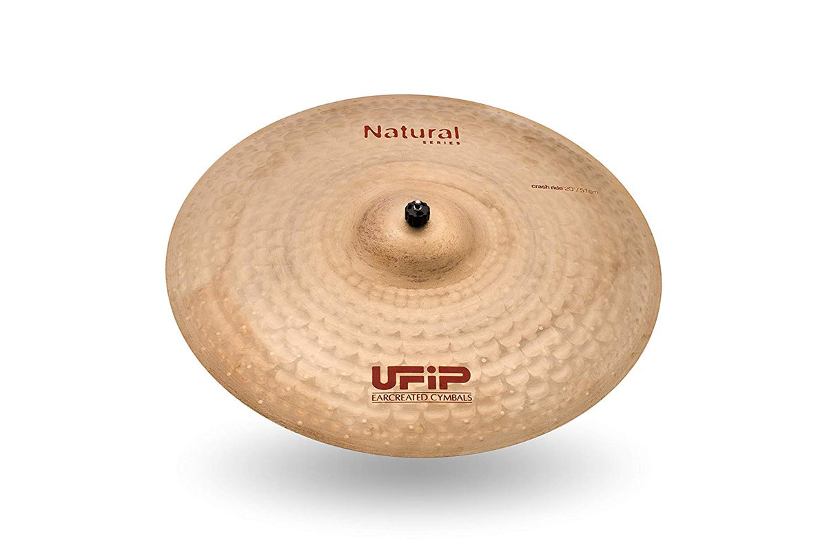 Ufip NS-20CR Natural Series 20 Inch Crash Ride Cymbal l B20 Bronze Alloy l Hand-Crafted in Italy Since 1931 utilizing our Exclusive Rotocasting Process l Designed for Jazz, R&B, Fusion & Blues