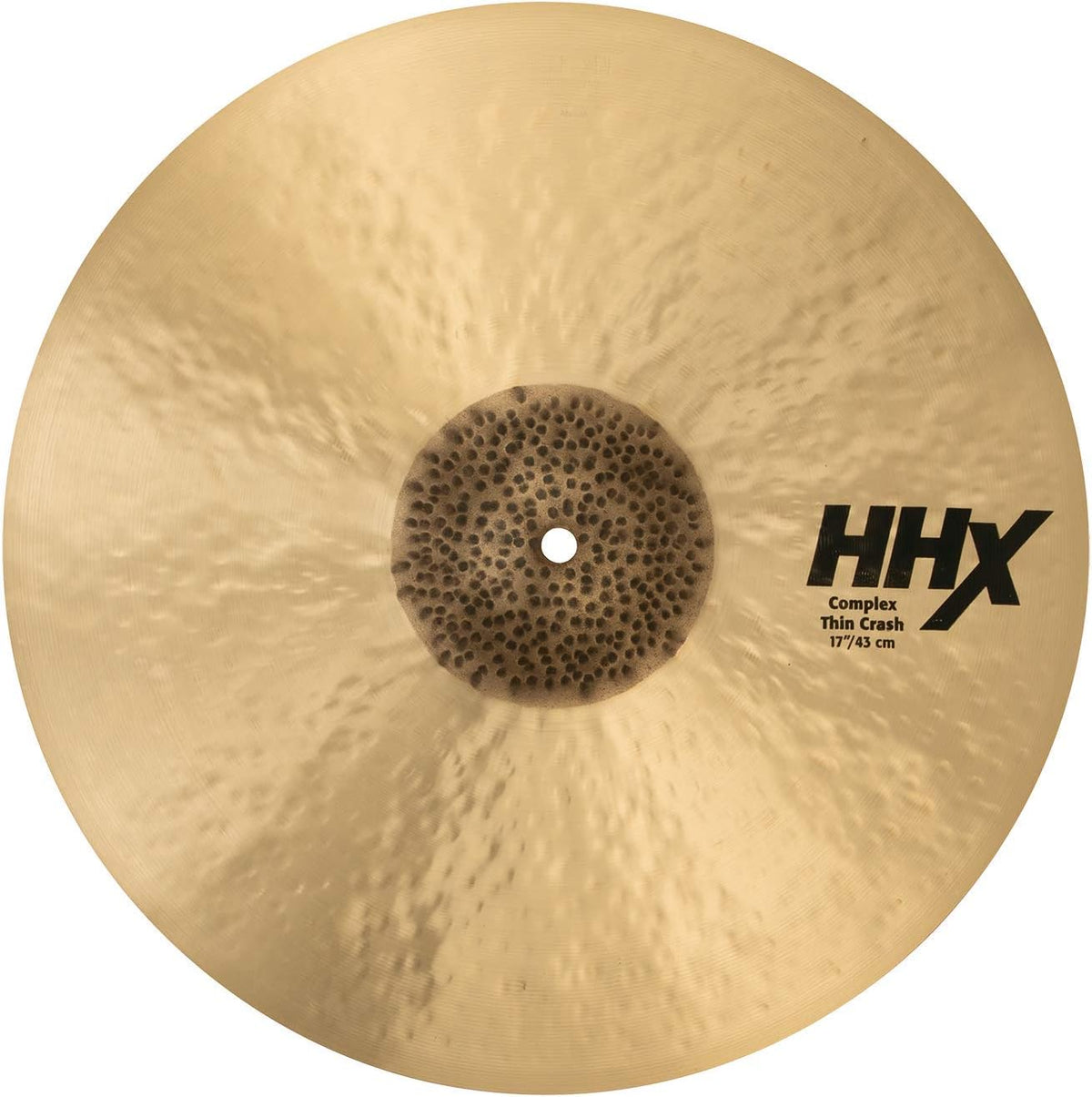 Sabian HHX 17 Inch Complex Thin Crash Cymbal l B20 Bronze Alloy l 80% Copper - 20% Tin l Made in Canada l Model 11706XCN