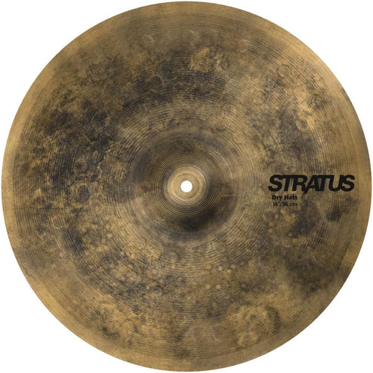 Sabian Stratus 14 Inch Dry Hi Hat Cymbals l B20 Bronze Alloy l 80% Copper - 20% Tin l Made in Canada l Model SD1402