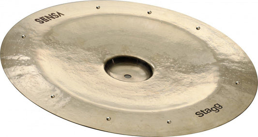 Stagg SENSA Series 16 Inch China Sizzle Cymbal l B20 Bronze Alloy l 80% - 20% Tin l Model SEN-CH16B ZZ