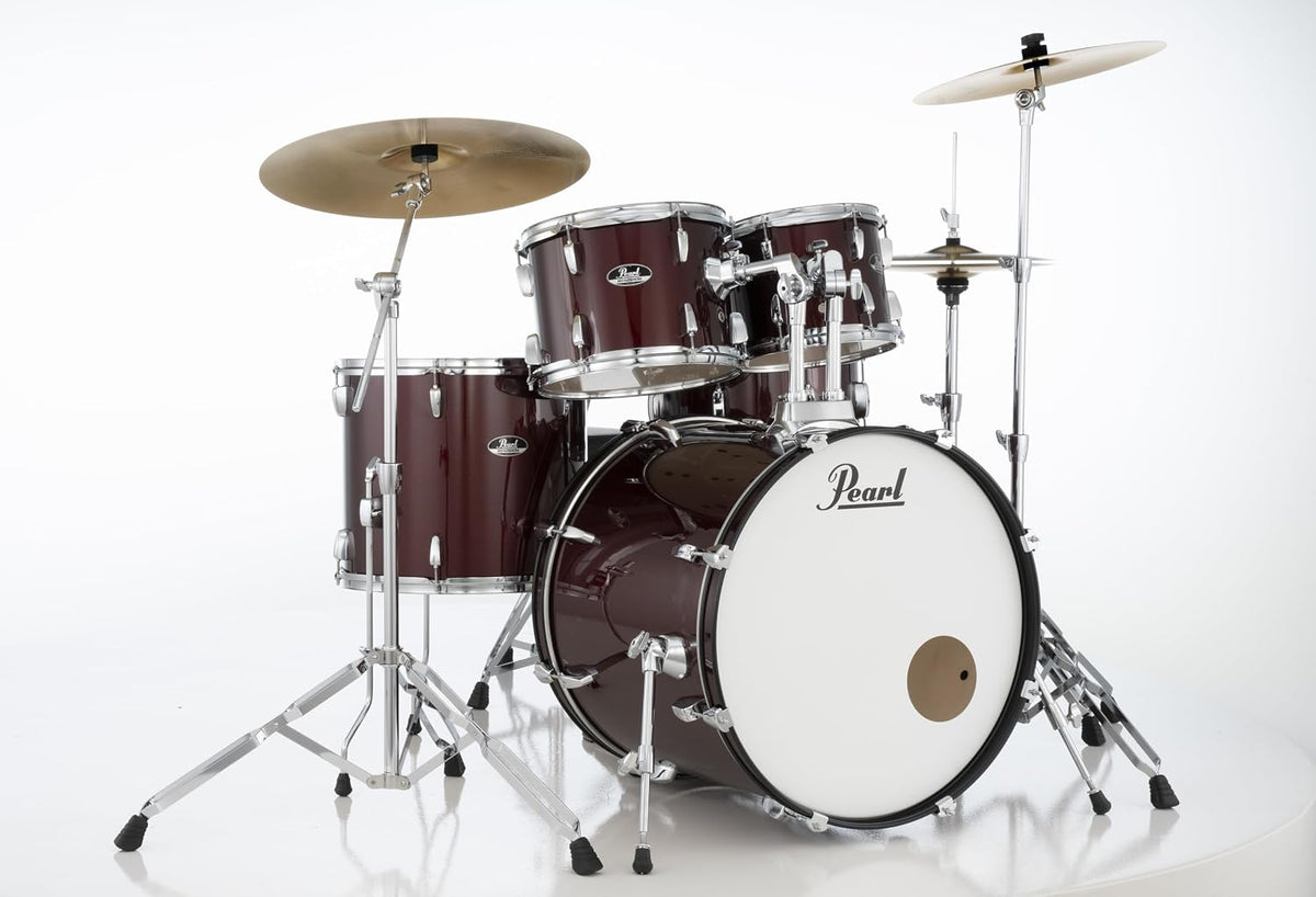 Pearl Roadshow Drum Set 5-Piece Complete Kit with Upgraded BRD Cymbals and Additional Cymbal Stand