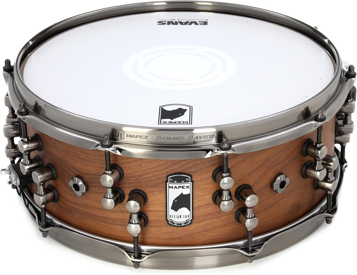 Mapex Black Panther Design Lab Craig Blundell Machine 14 Inch x 5.5 Inch Snare Drum l Natural Satin Finish l Model BPDLMW4550LNW