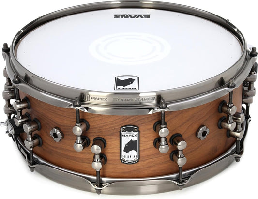 Mapex Black Panther Design Lab Craig Blundell Machine 14 Inch x 5.5 Inch Snare Drum l Natural Satin Finish l Model BPDLMW4550LNW