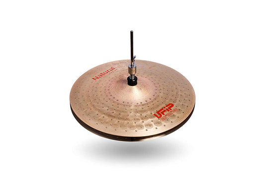 Ufip NS-14LHH Natural Series 14 Inch Light Hi-Hat Cymbals l B20 Bronze Alloy l Hand-Crafted in Italy Since 1931 utilizing our Exclusive Rotocasting Process l Designed for Jazz, R&B, Fusion & Blues