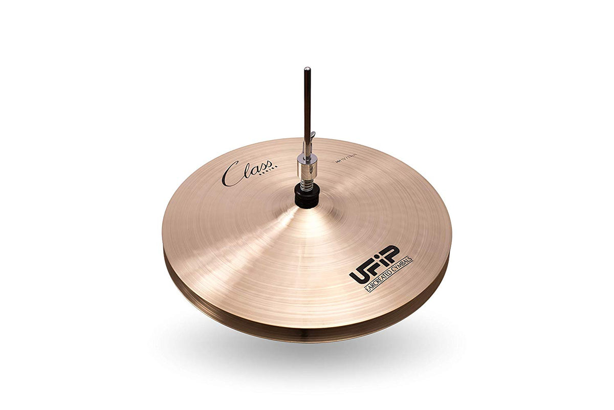 Ufip CS-13MHH Class Series 13 Inch Medium Hi Hat Cymbals l B20 Bronze Alloy l Hand-Crafted in Italy Since 1931 utilizing our Exclusive Rotocasting Process
