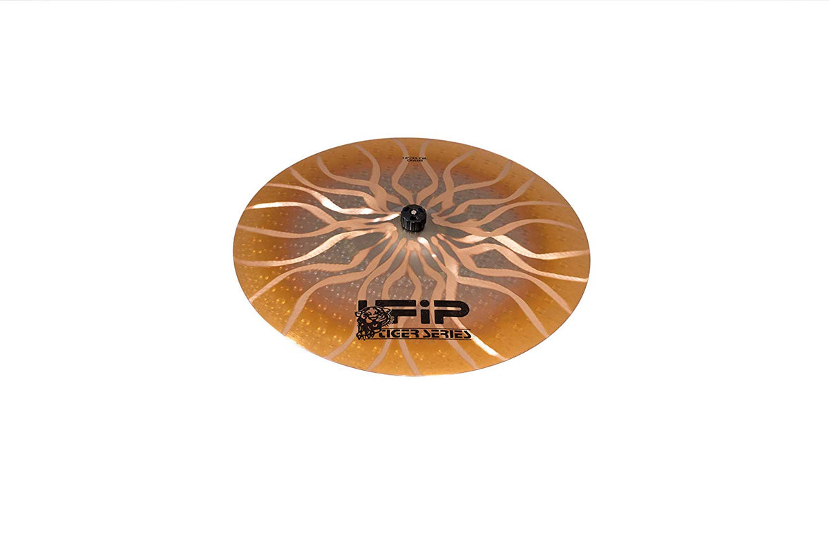 Ufip TS-14 Tiger Series 14 Inch Crash Cymbal l Hand Hammered B8 Bronze Alloy l Explosive Sound with Powerful Quick Response & Lasting Sustain l Designed for Hard Rock, Heavy Metal, Punk & Rock