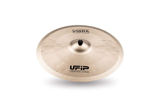 Ufip VB-18 Vibra Series 18 Inch Crash Cymbal l B20 Bronze Alloy l Hand-Crafted in Italy Since 1931 utilizing our Exclusive Rotocasting Process l Designed for Pop, Fusion, World, Rock & Acoustic