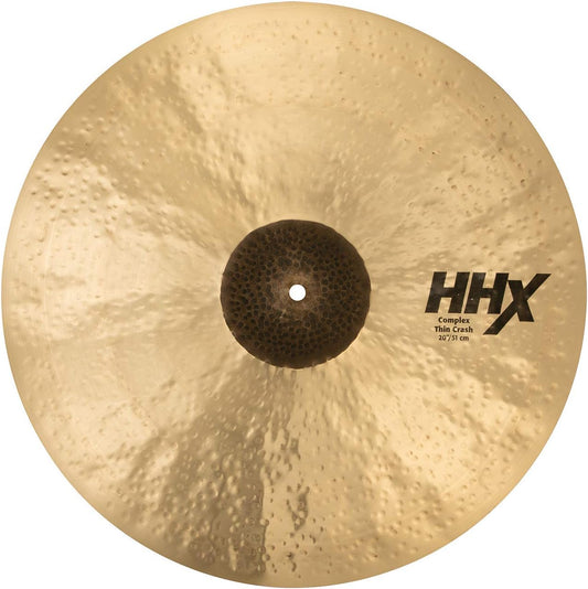 Sabian HHX 20 Inch Complex Thin Crash Cymbal l B20 Bronze Alloy l 80% Copper - 20% Tin l Made in Canada l Model 12006XCN