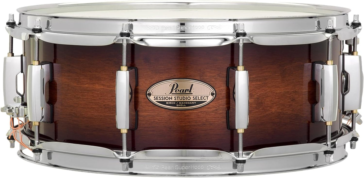Pearl Session Studio Select 14"x5.5" Snare Drum - Gloss Barnwood Brown (STS1455S/C314)
