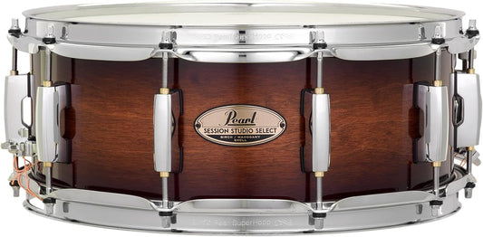 Pearl Session Studio Select 14"x5.5" Snare Drum - Gloss Barnwood Brown (STS1455S/C314)