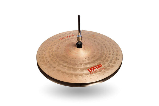 Ufip NS-16LHH Natural Series 16 Inch Light Hi-Hat Cymbals l B20 Bronze Alloy l Hand-Crafted in Italy Since 1931 utilizing our Exclusive Rotocasting Process l Designed for Jazz, R&B, Fusion & Blues