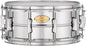 Pearl Primal Snare Collective 14"x6.5" Steel Snare Drum with Beaded 1mm Shell, Polished Chrome Finish, 2.3mm Triple-Flanged Hoops, Dual Tension lugs, and deluxe strainer.