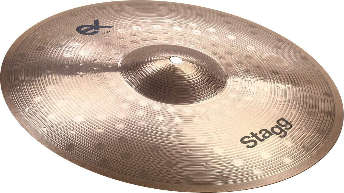 Stagg EX Series 8 Inch Medium Splash Cymbal l Brilliant Finish l B8 Bronze Alloy l 92% Copper - 8% Tin l Model EX-SM8B