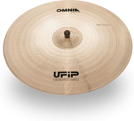 Ufip OM-20 Omnia Series 20 Inch Crash Cymbal l B20 Bronze Alloy l Hand-Crafted in Italy Since 1931 utilizing our Exclusive Rotocasting Process l Designed for Pop, Rock, Fusion & Rhythm & Blues
