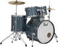 Pearl Roadshow Drum Set 5-Piece Complete Kit with Cymbals and Stands, Aqua Blue (RS525SC/C703)