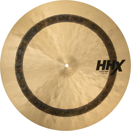 Sabian HHX 21 Inch 3-Point Ride Cymbal l B20 Bronze Alloy l 80% Copper - 20% Tin l Made in Canada l Model 12118XNJD