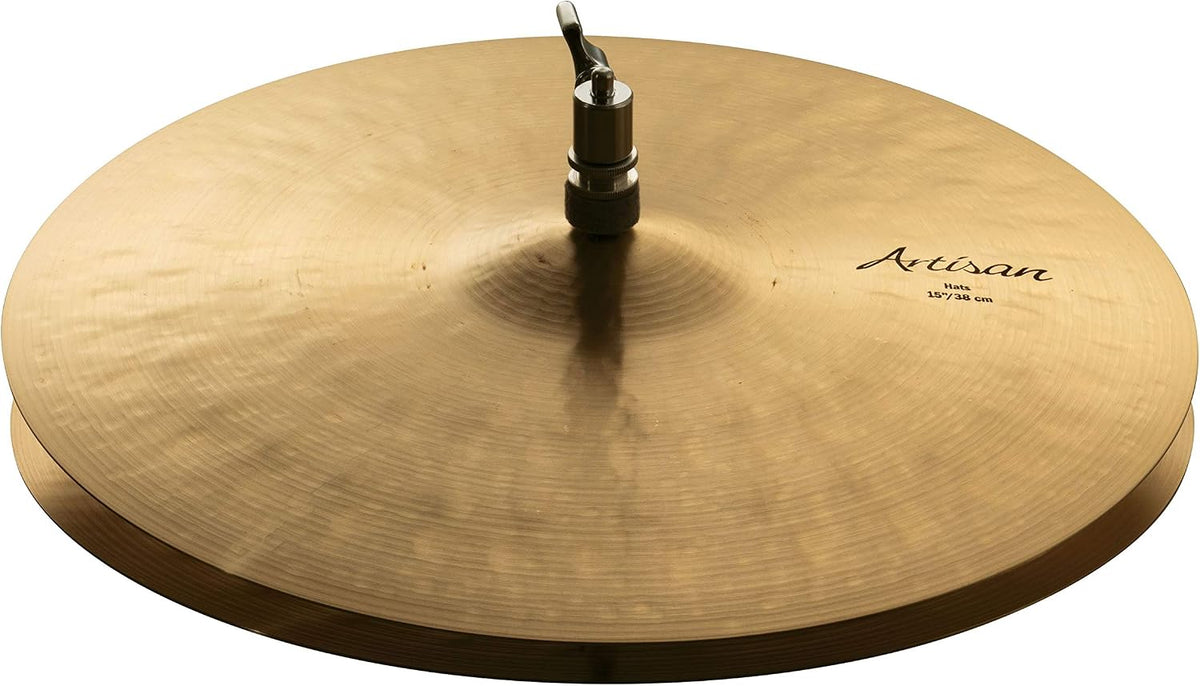 Sabian Artisan 15 Inch Hi Hat Cymbals l B20 Bronze Alloy l 80% Copper - 20% Tin l Made in Canada l Model A1502