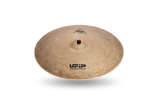 Ufip EST-22R Est. 1931 Series 22 Inch Ride Cymbal l B20 Bronze Alloy l Hand-Crafted in Italy Since 1931 utilizing our Exclusive Rotocasting Process l Designed for Jazz, Big Band, Funk & Pop