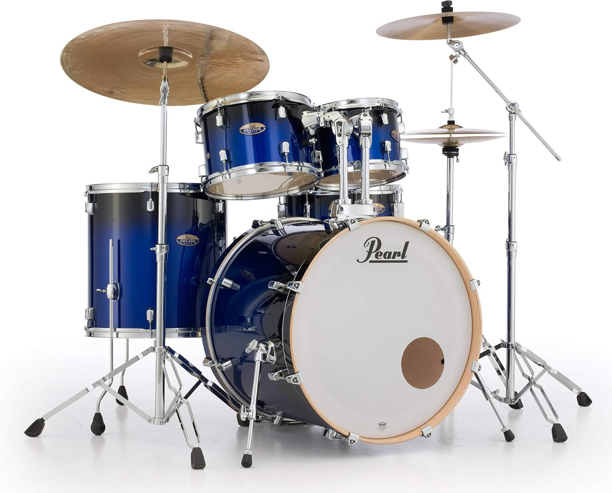 Pearl Decade Maple 5-piece Shell Pack with Snare Drum - Gloss Kobalt Fade Lacquer