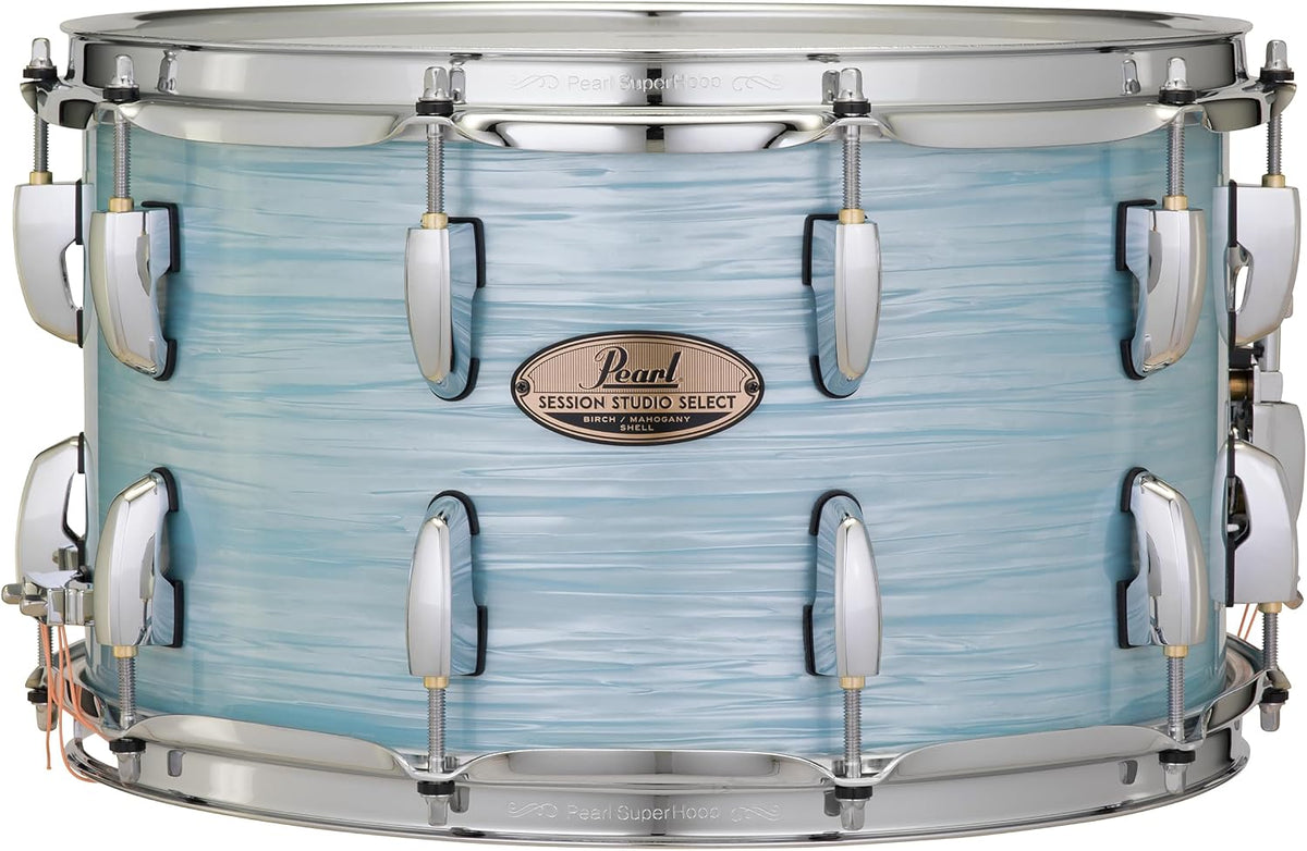 Pearl Session Studio Select 14"x8" Snare Drum - Ice Blue Oyster (STS1480S/C414)