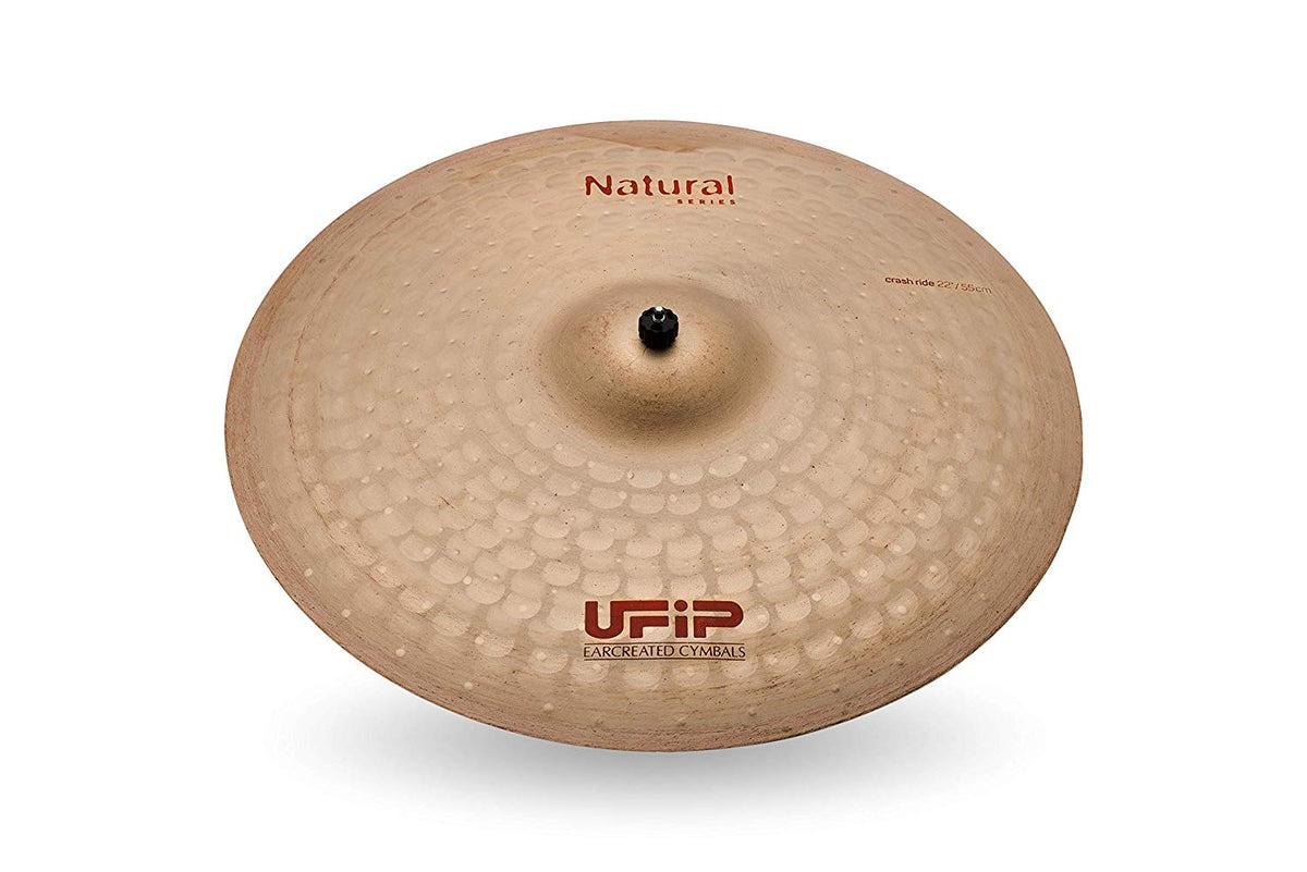 Ufip NS-22CR Natural Series 22 Inch Crash Ride Cymbal l B20 Bronze Alloy l Hand-Crafted in Italy Since 1931 utilizing our Exclusive Rotocasting Process l Designed for Jazz, R&B, Fusion &Blues