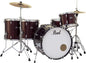 Pearl Roadshow Drum Set 5-Piece Complete Kit with Cymbals and Stands, Wine Red (RS525WFC/C91)