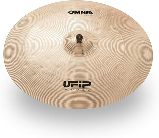 Ufip OM-21R Omnia Series 21 Inch Ride Cymbal l B20 Bronze Alloy l Hand-Crafted in Italy Since 1931 utilizing our Exclusive Rotocasting Process l Designed for Pop, Rock, Fusion & Rhythm & Blues