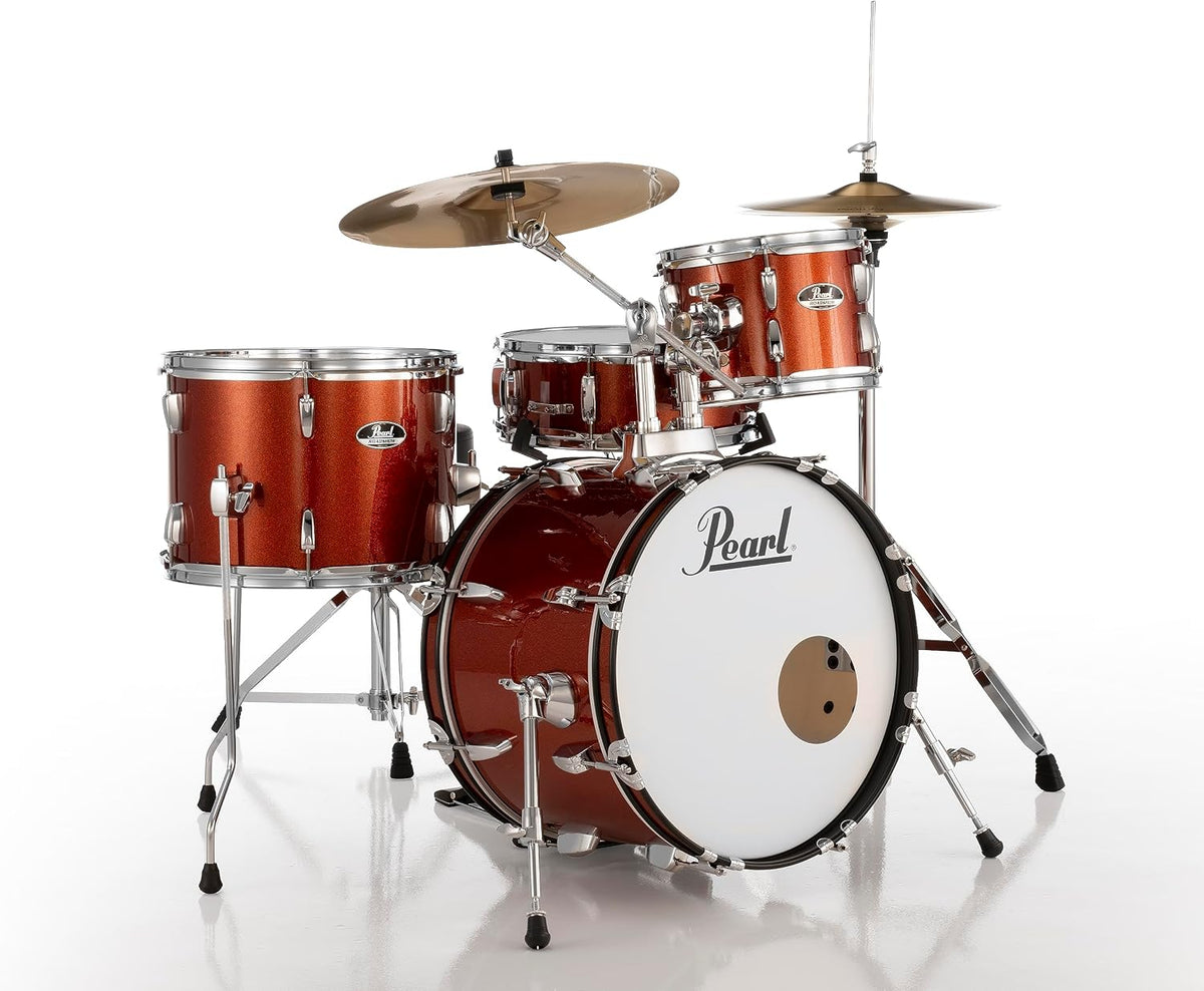 Pearl Roadshow RS584C/C 4-piece Complete Drum Set with Cymbals - Burnt Orange