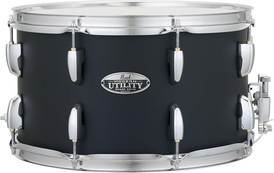 Pearl MUS1480M227 Modern Utility 14"x8" Maple Snare Drum, Satin Black